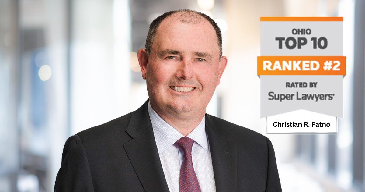 Christian Patno Ranks 2 on 2026 Ohio Super Lawyers® “Top List”